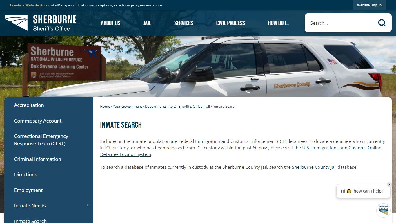 Inmate Search | Sherburne County, MN