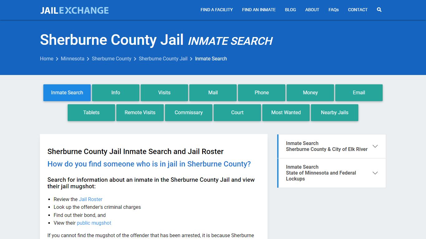 Inmate Search: Roster & Mugshots - Sherburne County Jail, MN